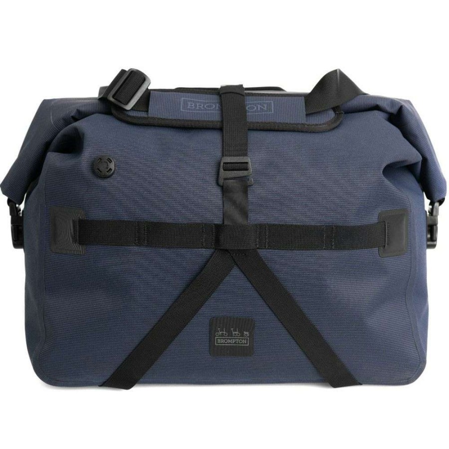 Bike Bags & Luggage * | Brompton Latest Fashion Borough Waterproof Bag With Frame Navy