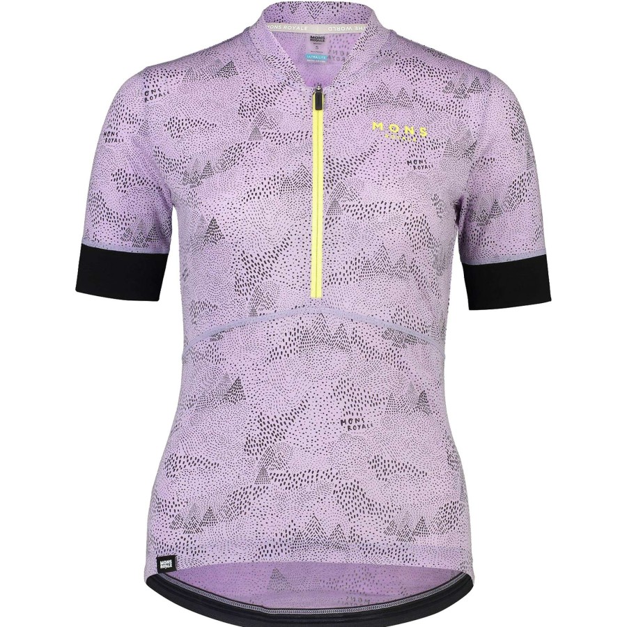 Clothing * | Mons Royale Classical Cadence Womens Half Zip Jersey 2021 Lilac