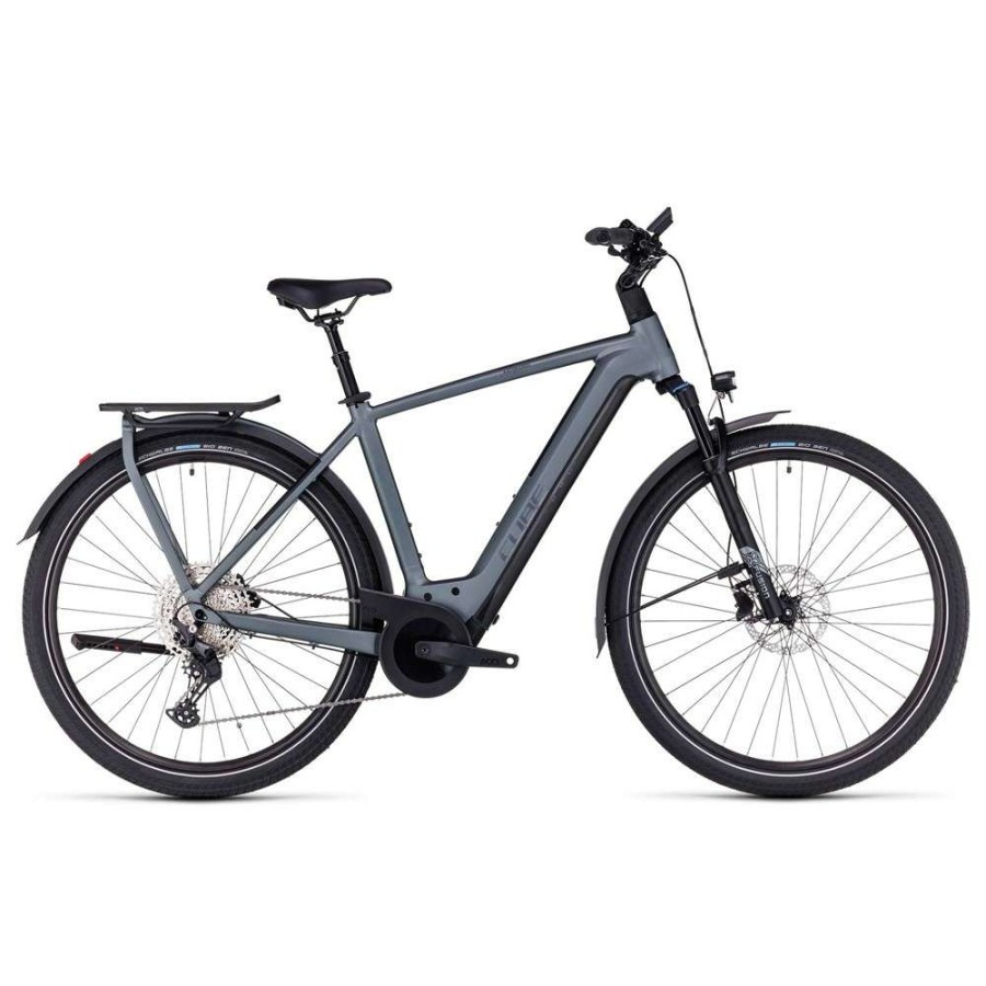 Bikes * | Cube Featured Kathmandu Hybrid Pro 750 Electric Hybrid Bike 2023 Flash Gray/Black