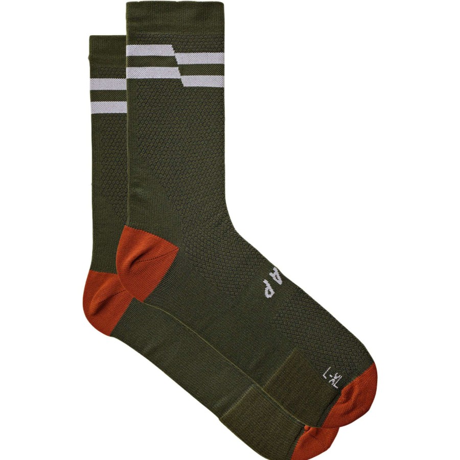 Clothing * | Maap Cut Price Emblem Socks Olive Green