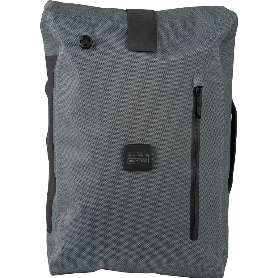 Bike Bags & Luggage * | Brompton Flash Sale Borough Waterproof Backpack And Frame Graphite