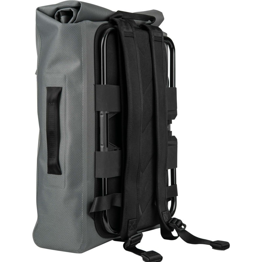 Bike Bags & Luggage * | Brompton Flash Sale Borough Waterproof Backpack And Frame Graphite