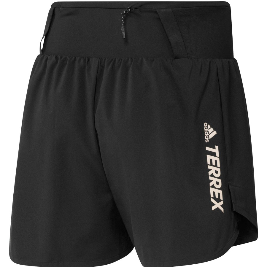 Run Clothing * | Adidas Cut Price Terrex Parley Agravic All-Around Womens Run Short Black/White