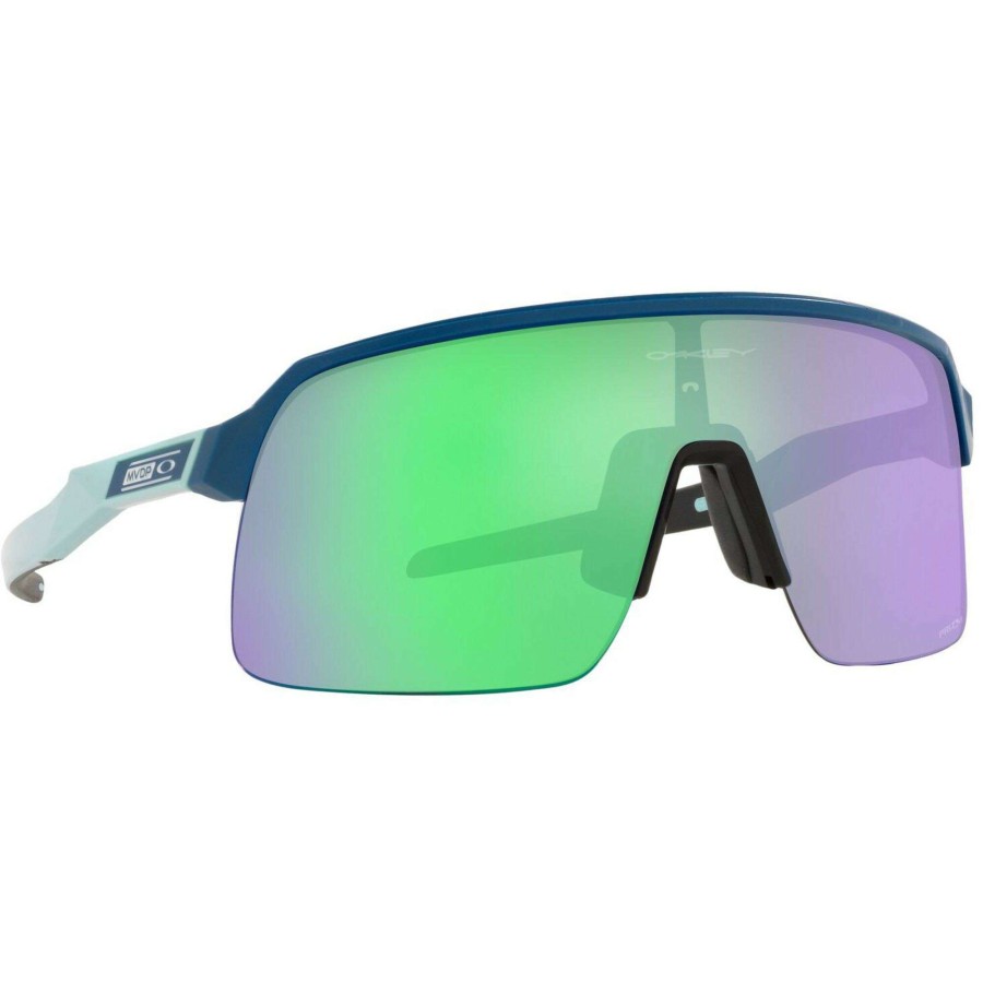 Clothing * | Oakley Latest Fashion Sutro Lite Sunglasses Prizm Road Jade Lens Mathieu Van Der Poel Matte Poseidon Gloss Splatter