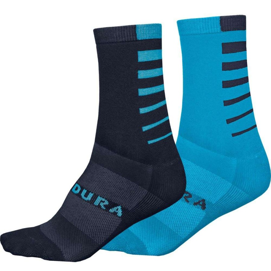 Clothing * | Endura Cut Price Coolmax Stripe Socks (Twin Pack)