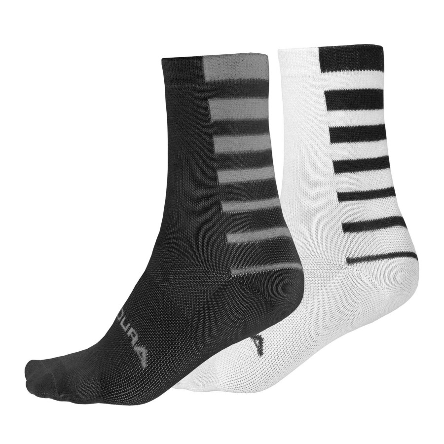 Clothing * | Endura Cut Price Coolmax Stripe Socks (Twin Pack)