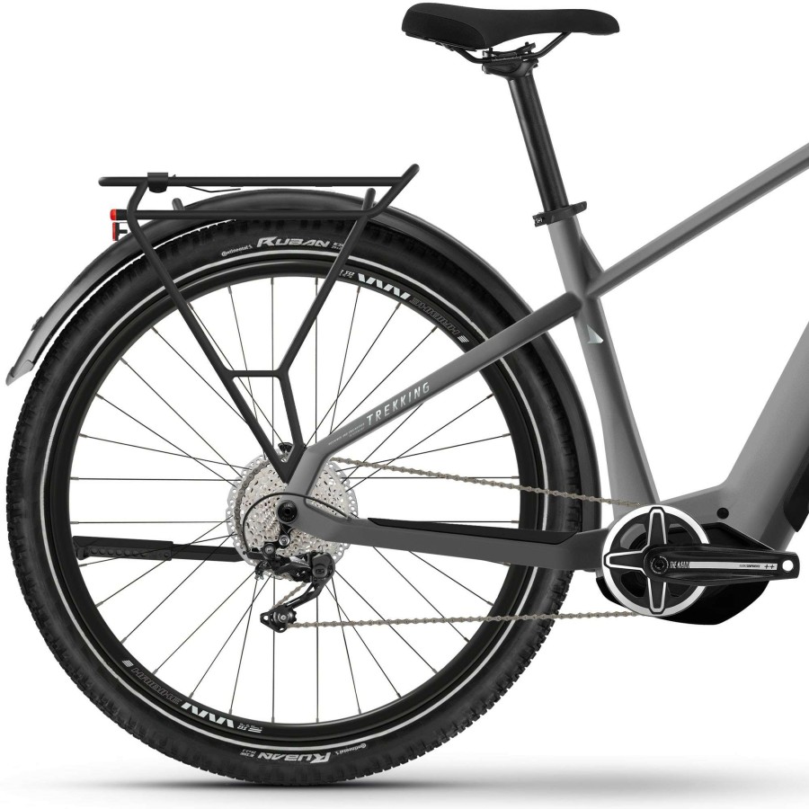 Bikes * | Haibike Cut Price Trekking 4 High Electric Hybrid Bike 2023 Dark Silver/Pearl