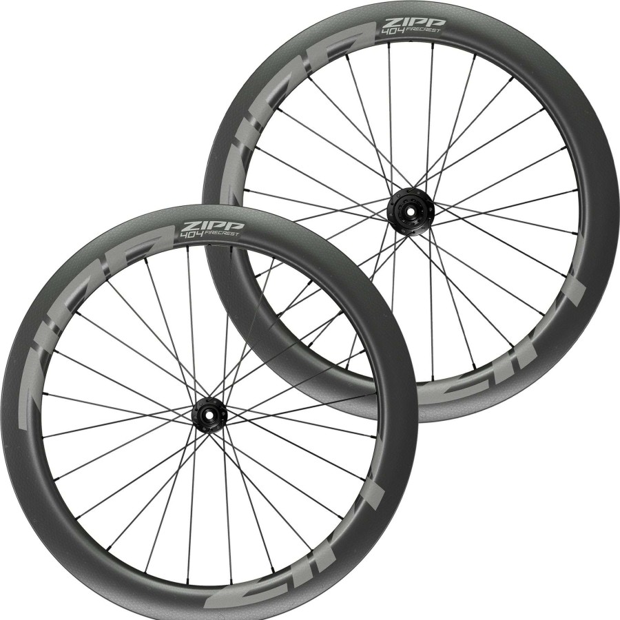 Road Bike Wheels * | Zipp Closeout Sale 404 Firecrest Carbon Tubeless Cl Disc Wheelset