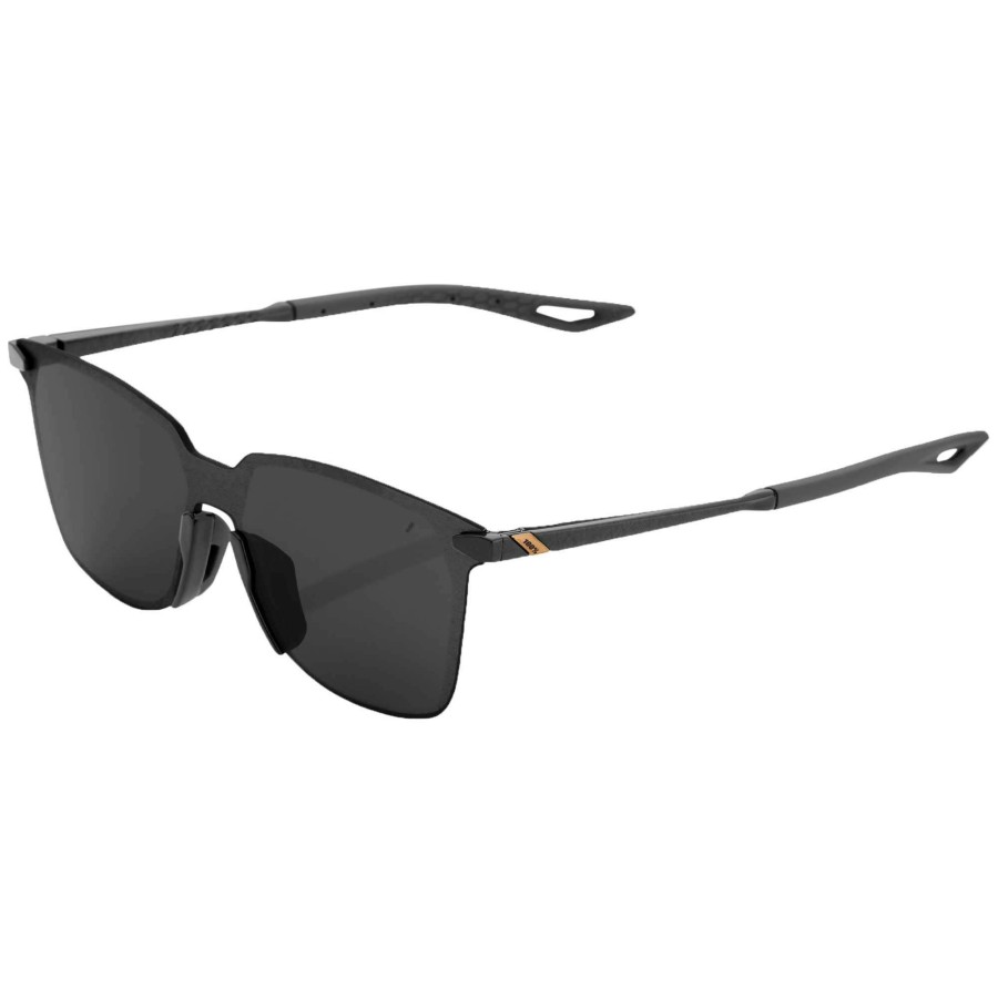 Clothing * | 100% Shop Legere Square Sunglasses With Smoke Lens Polished Black