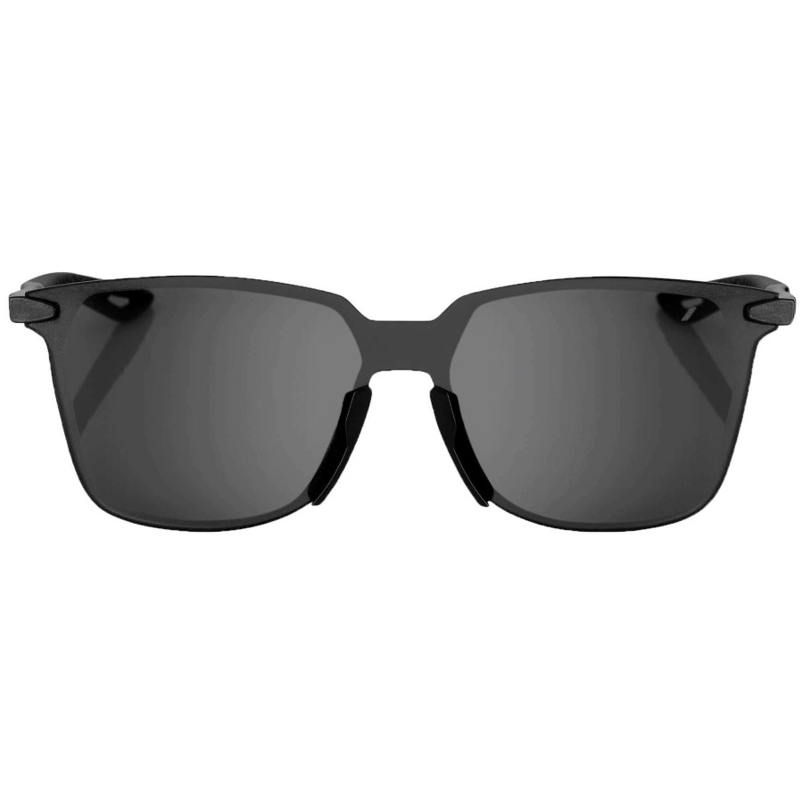 Clothing * | 100% Shop Legere Square Sunglasses With Smoke Lens Polished Black