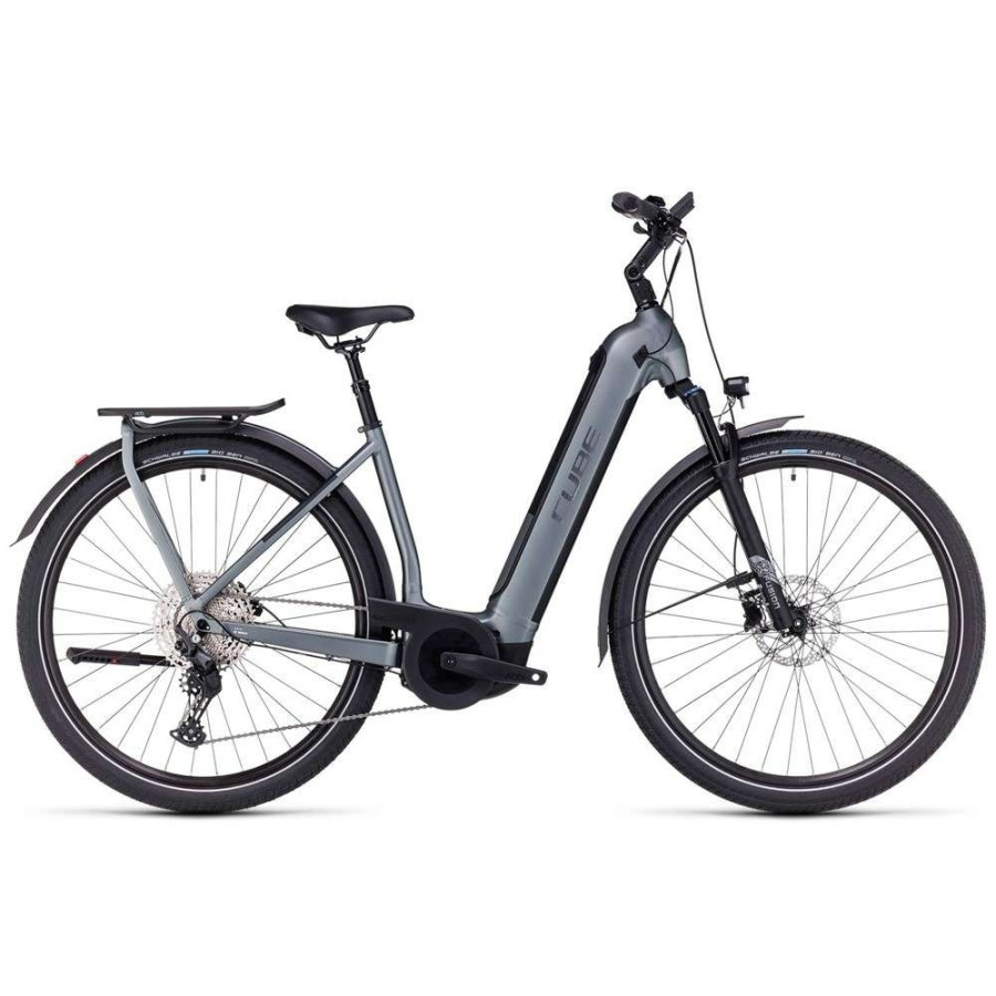 Bikes * | Cube Top Sell Kathmandu Hybrid Pro 750 Step-Thru Electric Hybrid Bike 2023 Flash Gray/Black