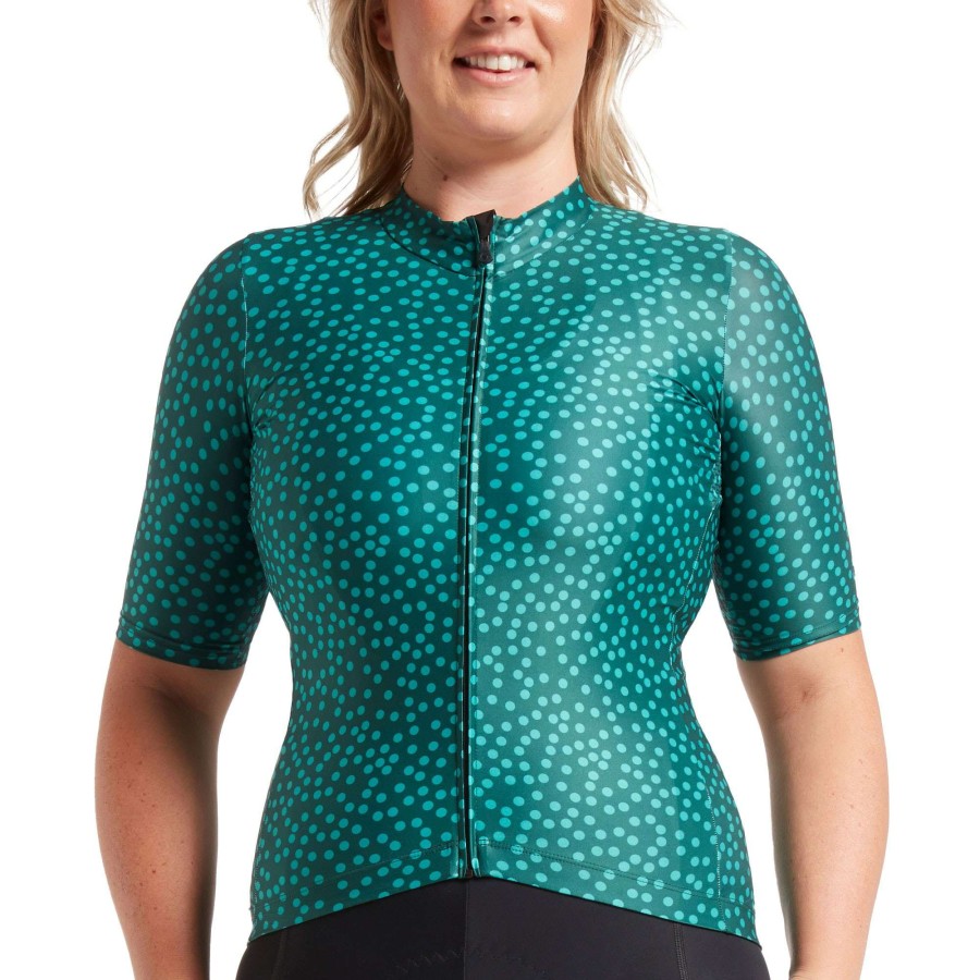 Clothing * | Black Sheep Cycling Special Style Essentials Team Dots Womens Short Sleeve Jersey