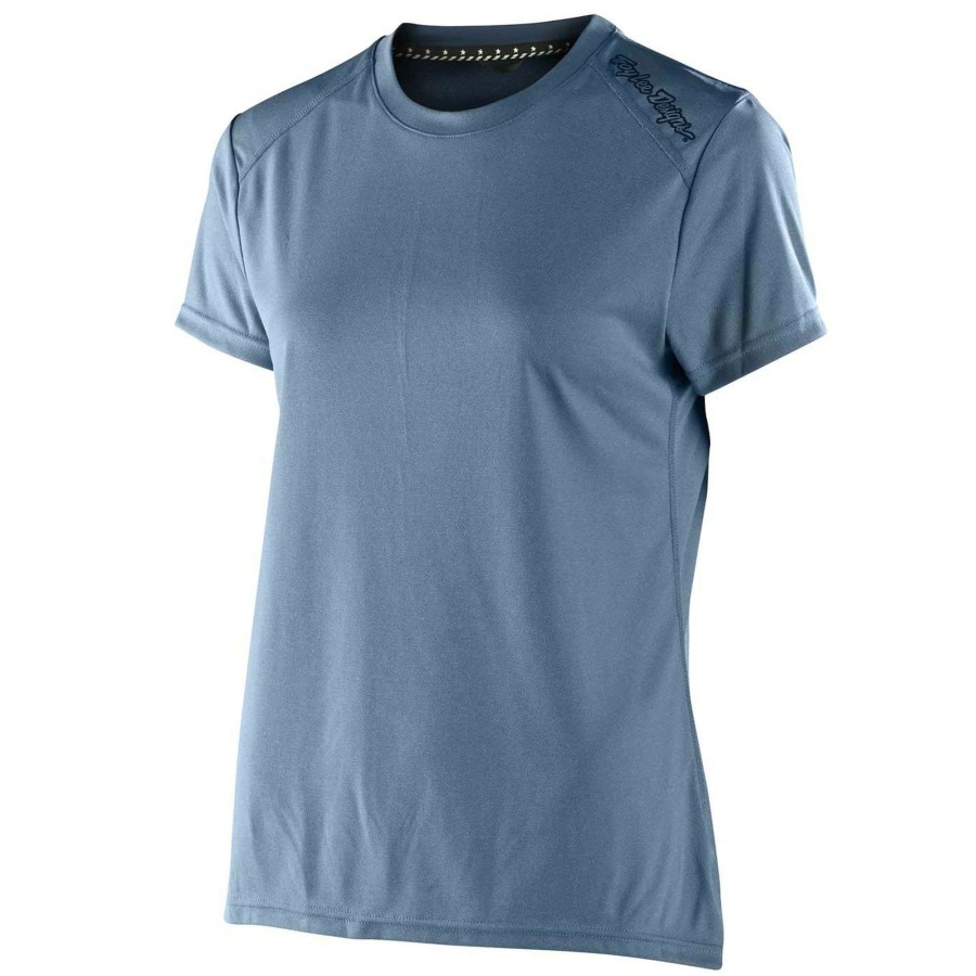 Clothing * | Troy Lee Designs Featured Lilium Womens Short Sleeve Jersey Blue