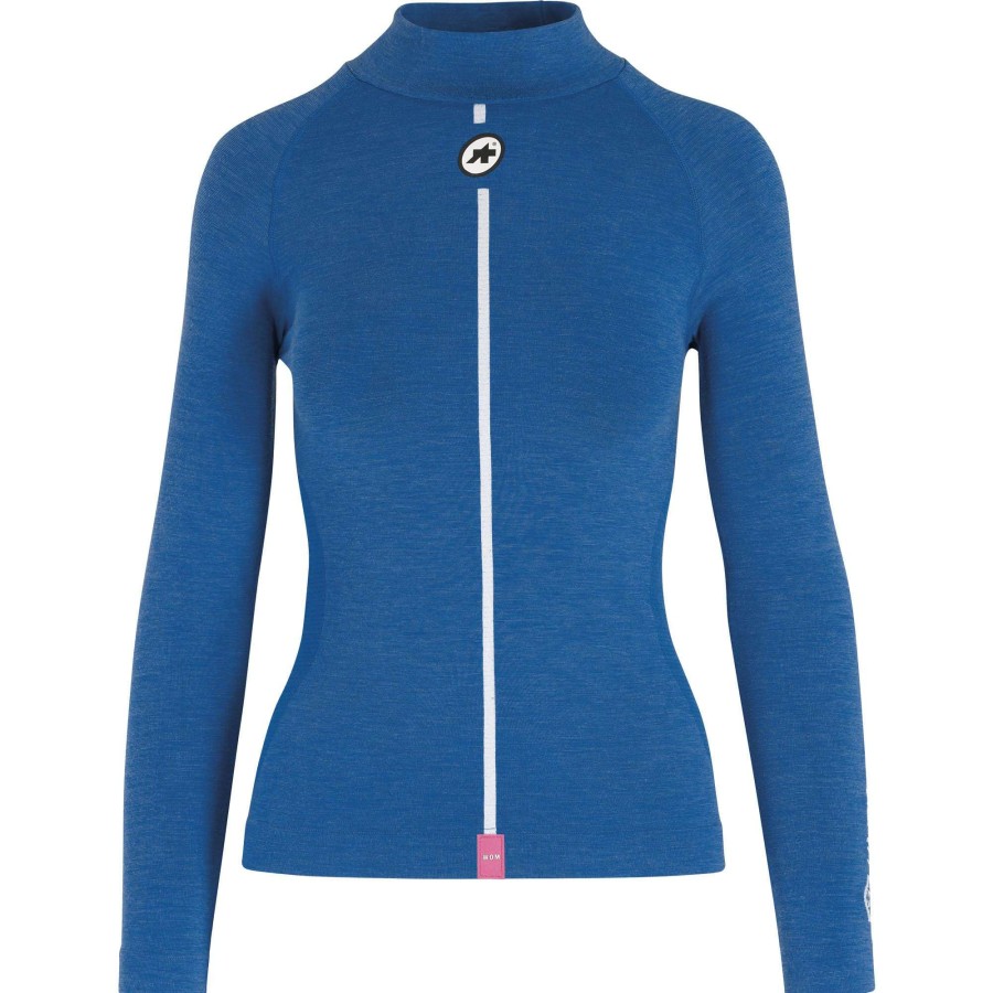 Clothing * | Assos Latest Fashion Ultraz Winter Skin Womens Long Sleeve Base Layer Calypso Blue