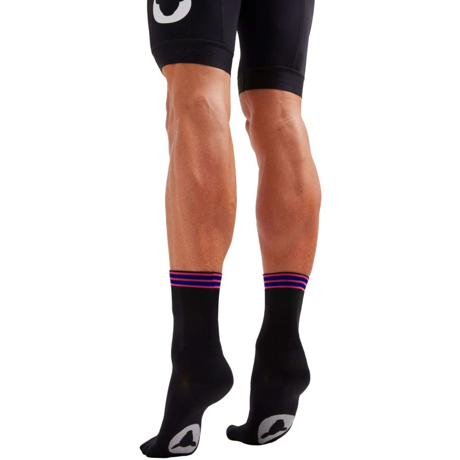 Clothing * | Black Sheep Cycling Cut Price Perfect Crew Lost Riders Club Socks Stripe Black