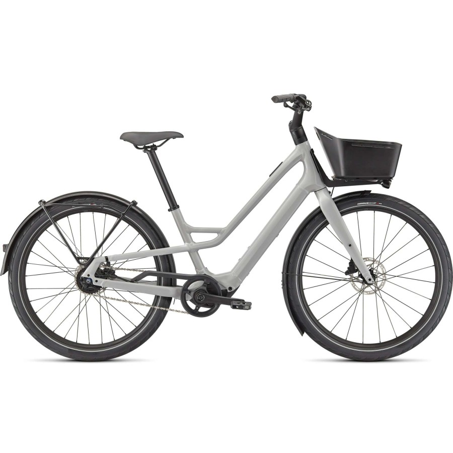 Bikes * | Specialized Flash Sale Turbo Como Sl 4.0 Electric Hybrid Bike 2023 Dove Grey/Transparent