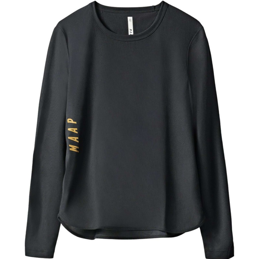 Clothing * | Maap Flash Sale Alt Road Ride Womens Long Sleeve Tee 2.0 Black