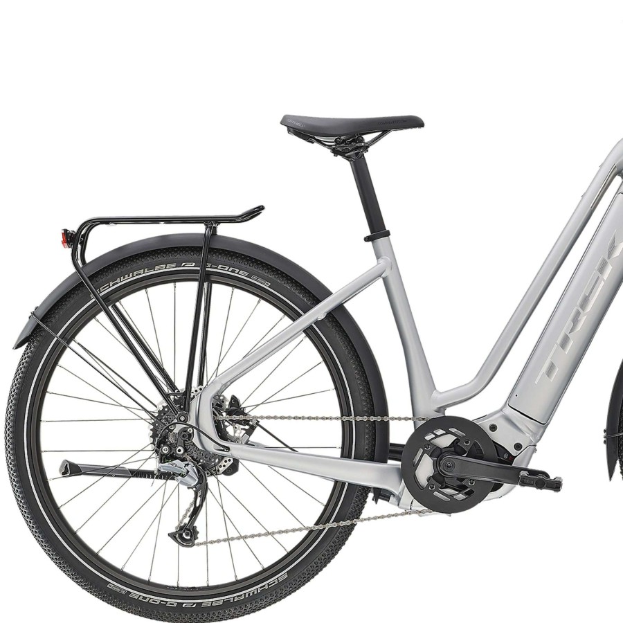 Bikes * | Trek Bargain Sale Allant+ 7 Lowstep Disc Electric Hybrid Bike 2022 Quicksilver