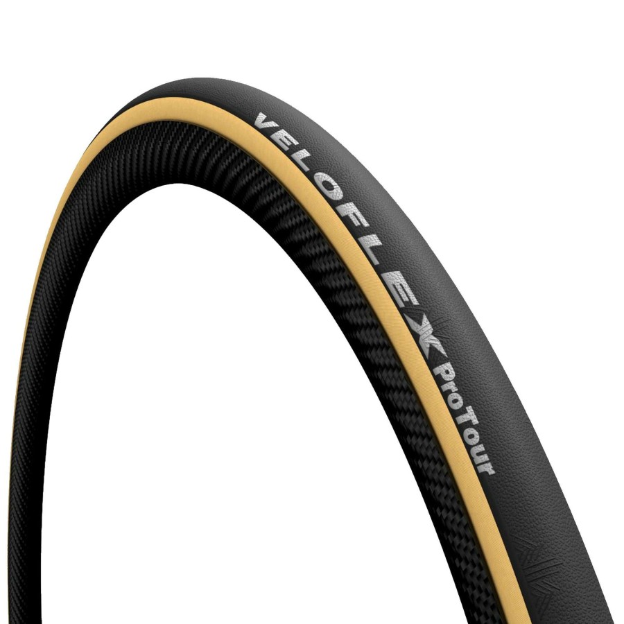 Tyres & Tubes * | Veloflex Gift Selection Protour Tubular Road Tyre Black/Tan