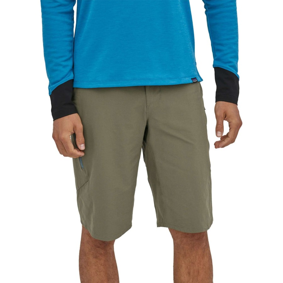 Clothing * | Patagonia Top Sell Landfarer Bike Short Basin Green