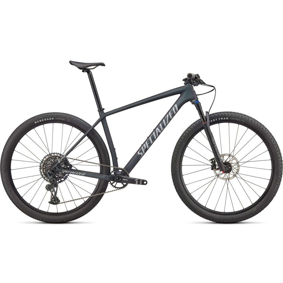 Bikes * | Specialized Latest Epic Hardtail Comp 29 Mountain Bike 2022 Satin Carbon/Oil Chameleon/Flake Silver