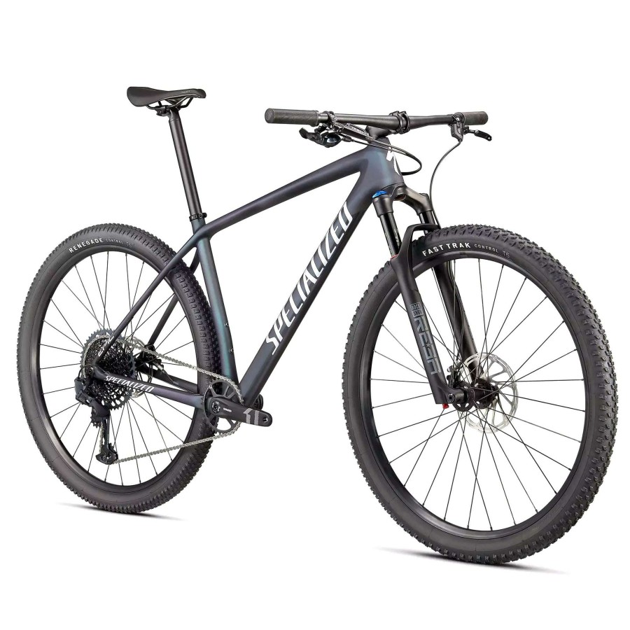 Bikes * | Specialized Latest Epic Hardtail Comp 29 Mountain Bike 2022 Satin Carbon/Oil Chameleon/Flake Silver