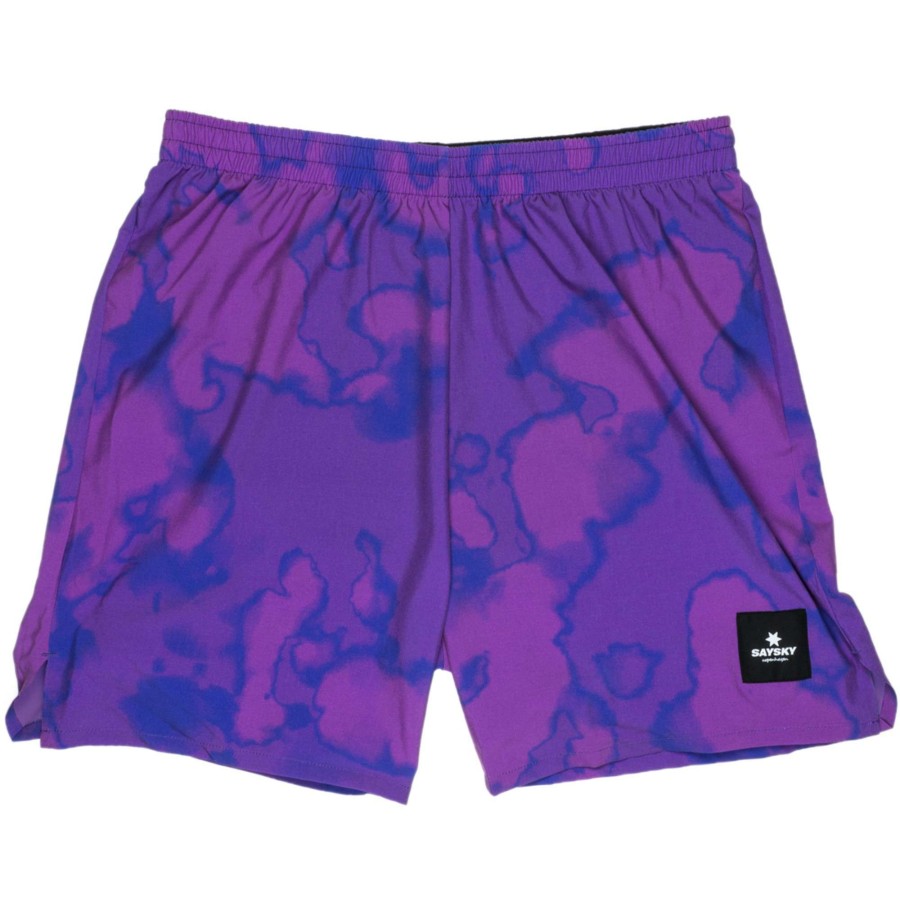 Run Clothing * | Saysky Reliable Quality Pace Long Running Short Purple Toxicity