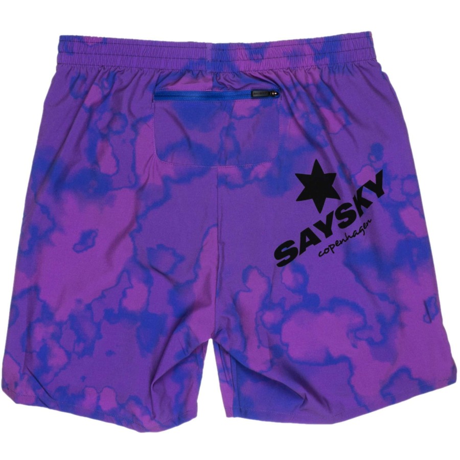 Run Clothing * | Saysky Reliable Quality Pace Long Running Short Purple Toxicity