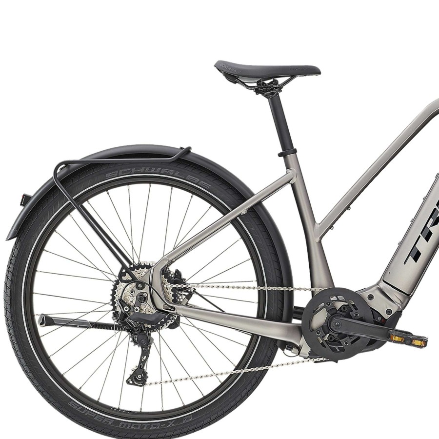 Bikes * | Trek Discount Store Allant+ 8 Stagger Disc Electric Hybrid Bike 2022 Matte Gunmetal