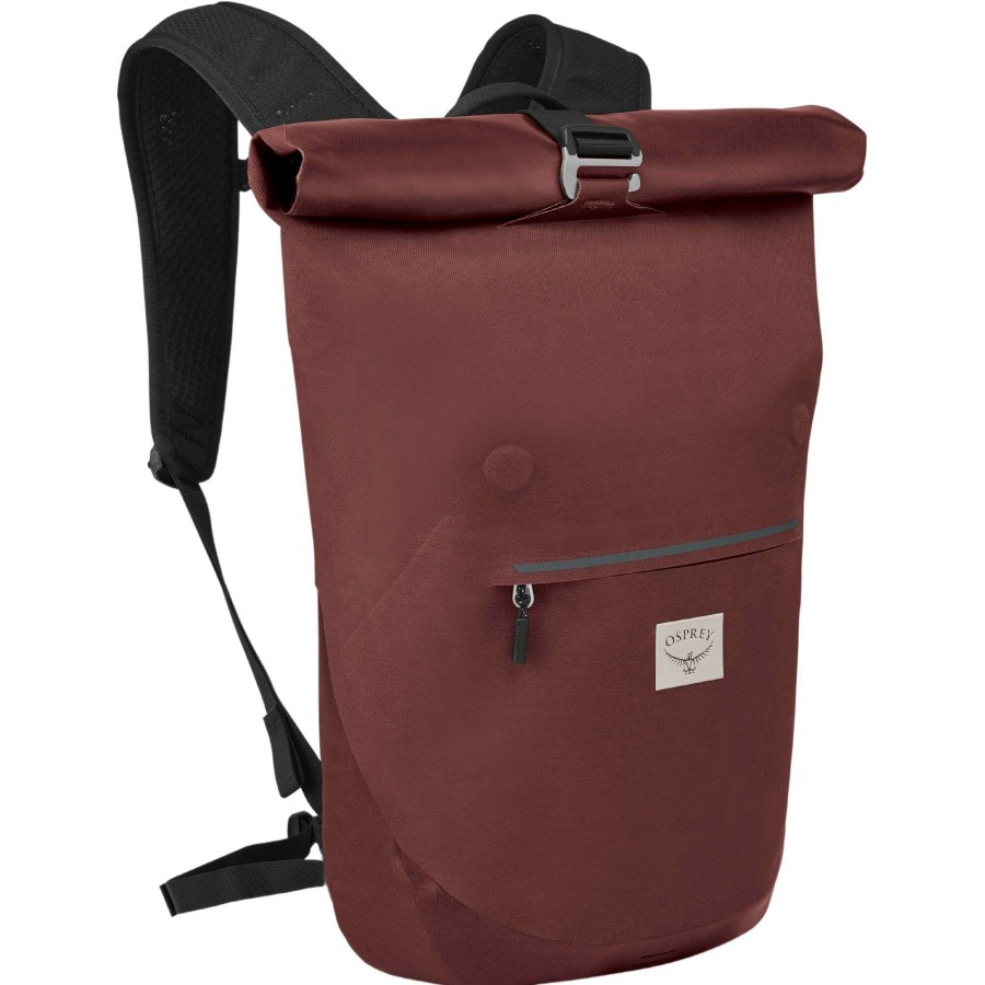 Bike Bags & Luggage * | Osprey Top Sell Arcane Roll Top Waterproof 18 Backpack Acorn Red