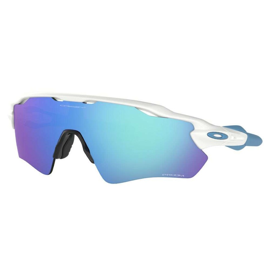 Clothing * | Oakley Cut Price Radar Ev Path Sunglasses With Prizm Sapphire Lens Polished White