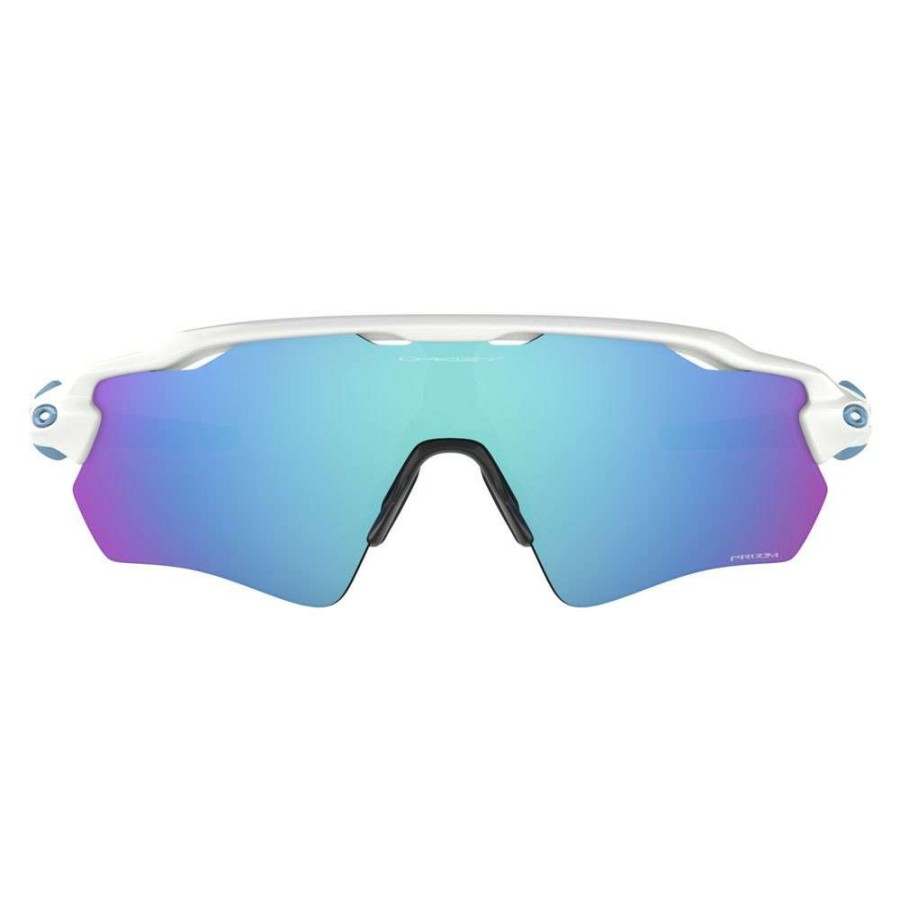 Clothing * | Oakley Cut Price Radar Ev Path Sunglasses With Prizm Sapphire Lens Polished White