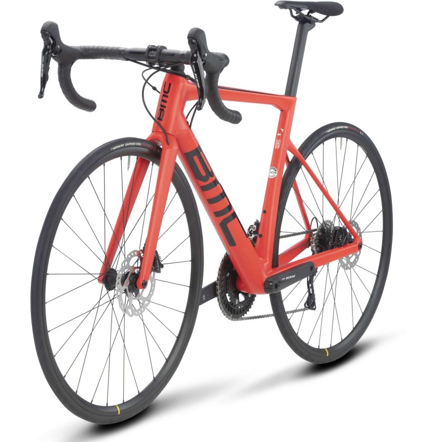 Bikes * | Bmc Closeout Sale Teammachine Slr Six Disc Road Bike Neon Red/Black