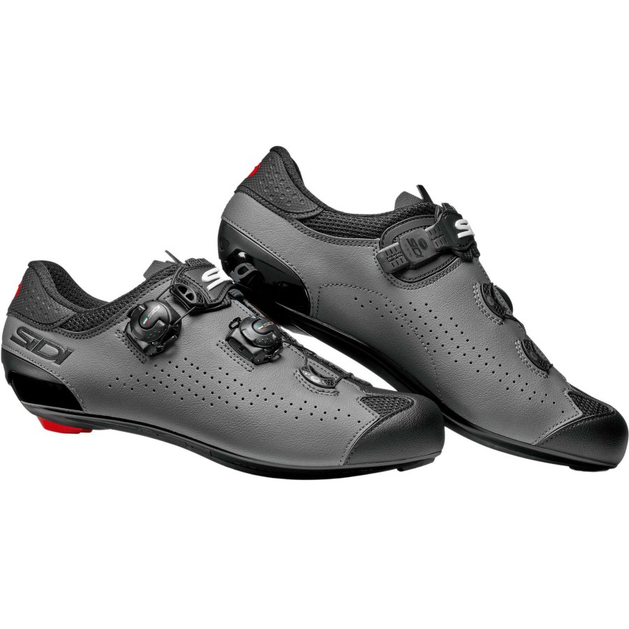 Clothing * | Sidi Sale Genius 10 Mega Road Cycling Shoes Black/Grey/Black