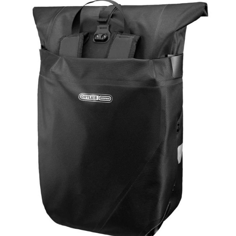 Bike Bags & Luggage * | Ortlieb Bargain Sale Vario Ps Ql2.1 26L Pannier Bag Black