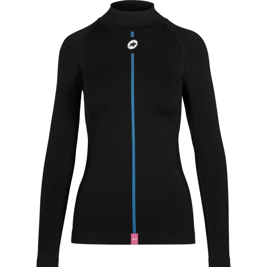 Clothing * | Assos Crazy Deals Winter Skin Womens Long Sleeve Base Layer Black Series