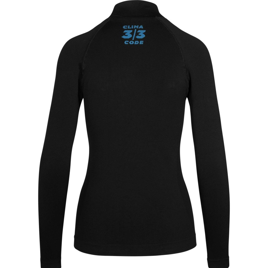 Clothing * | Assos Crazy Deals Winter Skin Womens Long Sleeve Base Layer Black Series