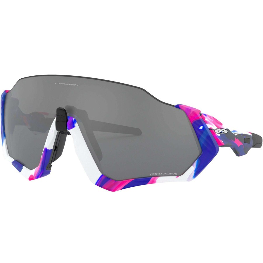 Clothing * | Oakley Classical Kokoro Collection Flight Jacket Sunglasses With Prizm Black Lens Blue/White/Pink