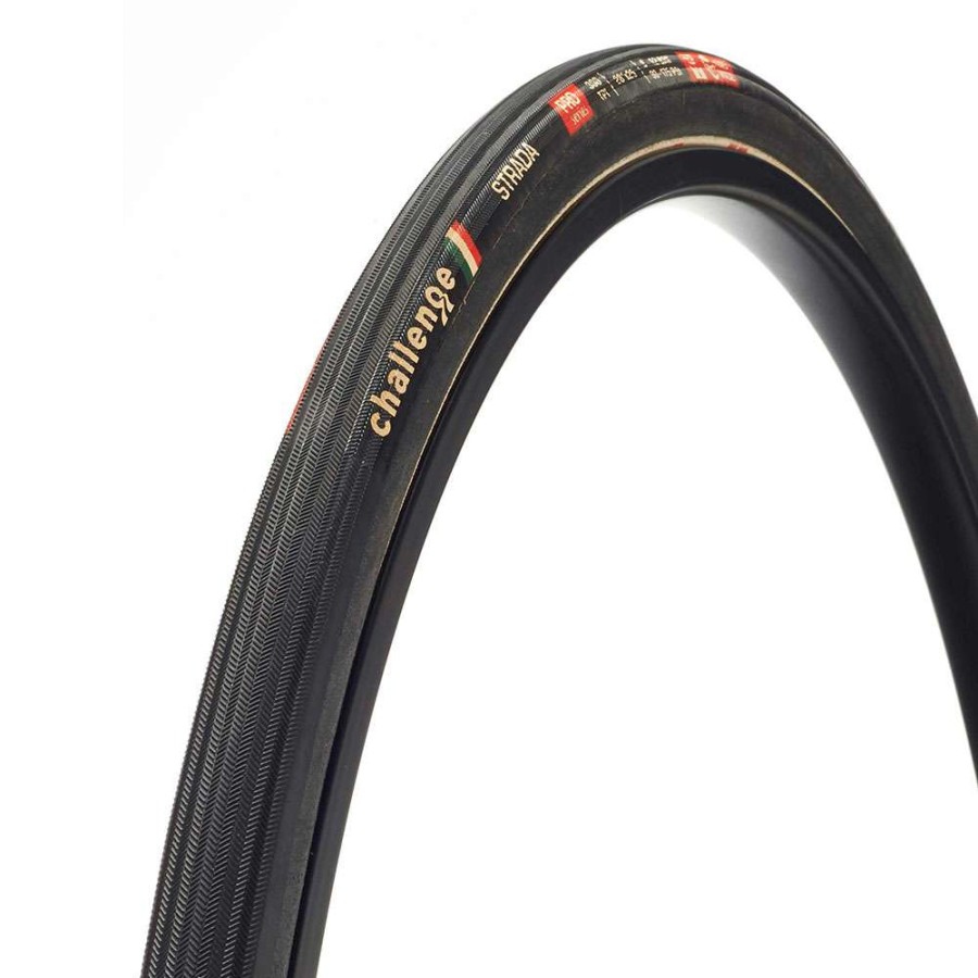 Tyres & Tubes * | Challenge High Quality Strada Handmade Road Clincher Tyre