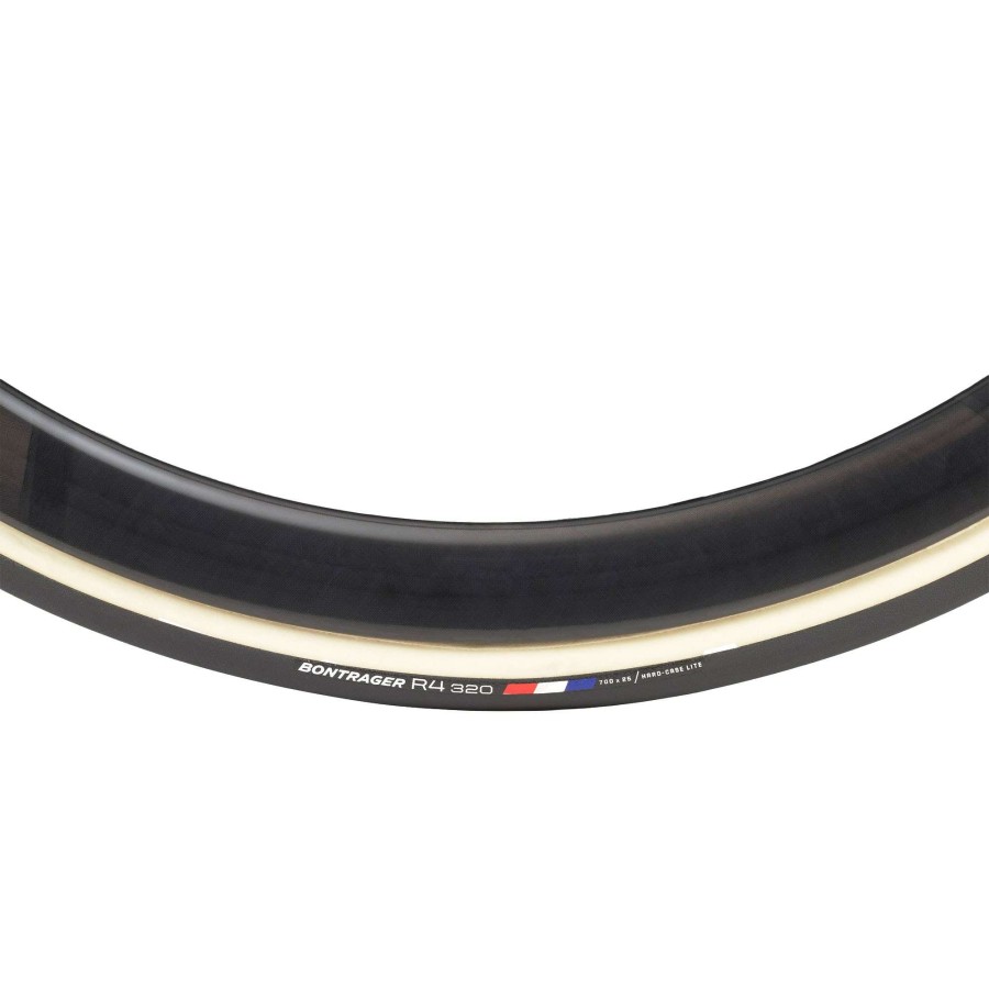 Tyres & Tubes * | Bontrager Crazy Deals R4 320 Handmade Clincher Road Tyre Tan/Black