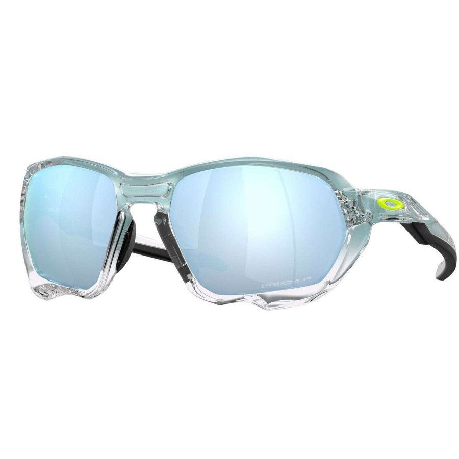 Clothing * | Oakley Hot Sale Plazma Sunglasses Prizm Deep Water Polarized Lens Sanctuary Blue Ice