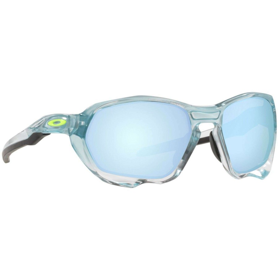 Clothing * | Oakley Hot Sale Plazma Sunglasses Prizm Deep Water Polarized Lens Sanctuary Blue Ice