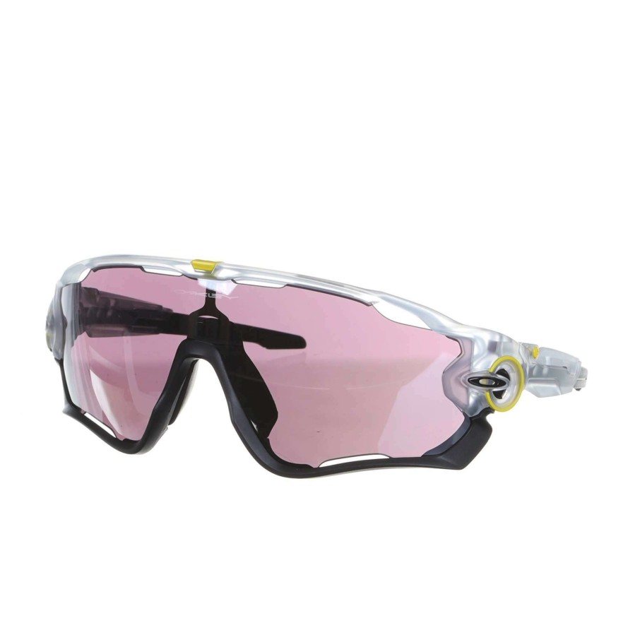 Clothing * | Oakley Top Sell Jawbreaker Sunglasses With Prizm Road Black Lens Tdf Collection Matte Clear