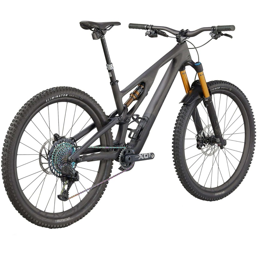 Bikes * | Specialized Sale S-Works Stumpjumper Evo Mountain Bike 2022 Satin Brushed Black Liquid Metal/Carbon/Black