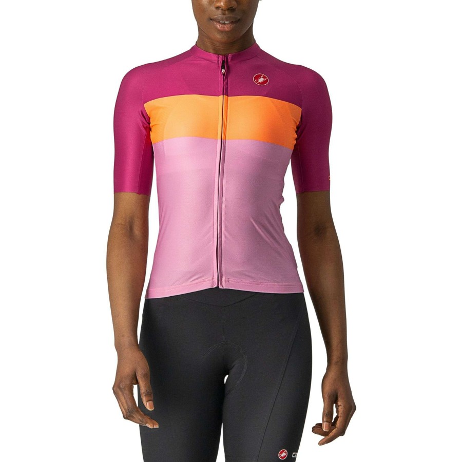 Clothing * | Castelli Featured Aero Pro Womens Short Sleeve Jersey Pink/Magenta