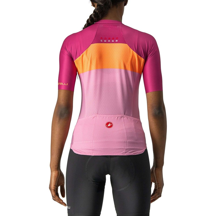 Clothing * | Castelli Featured Aero Pro Womens Short Sleeve Jersey Pink/Magenta