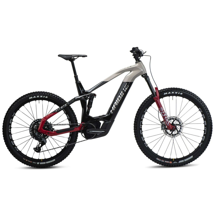 Bikes * | Haibike Sale Allmtn Cf Se Electric Mountain Bike 2022 Black/Grey/Red