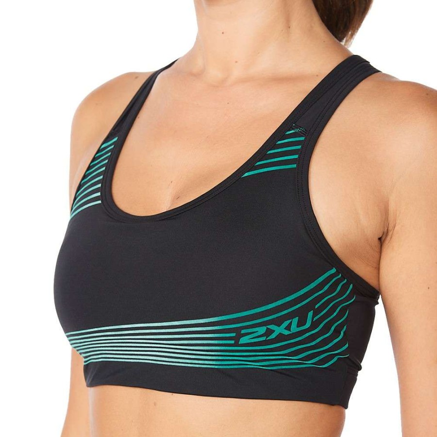 Run Clothing * | 2Xu Shop Motion Racerback Womens Run Crop Top