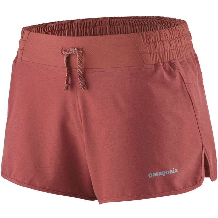 Run Clothing * | Patagonia Cut Price Nine Trails 4 Inch Womens Short Rosehip