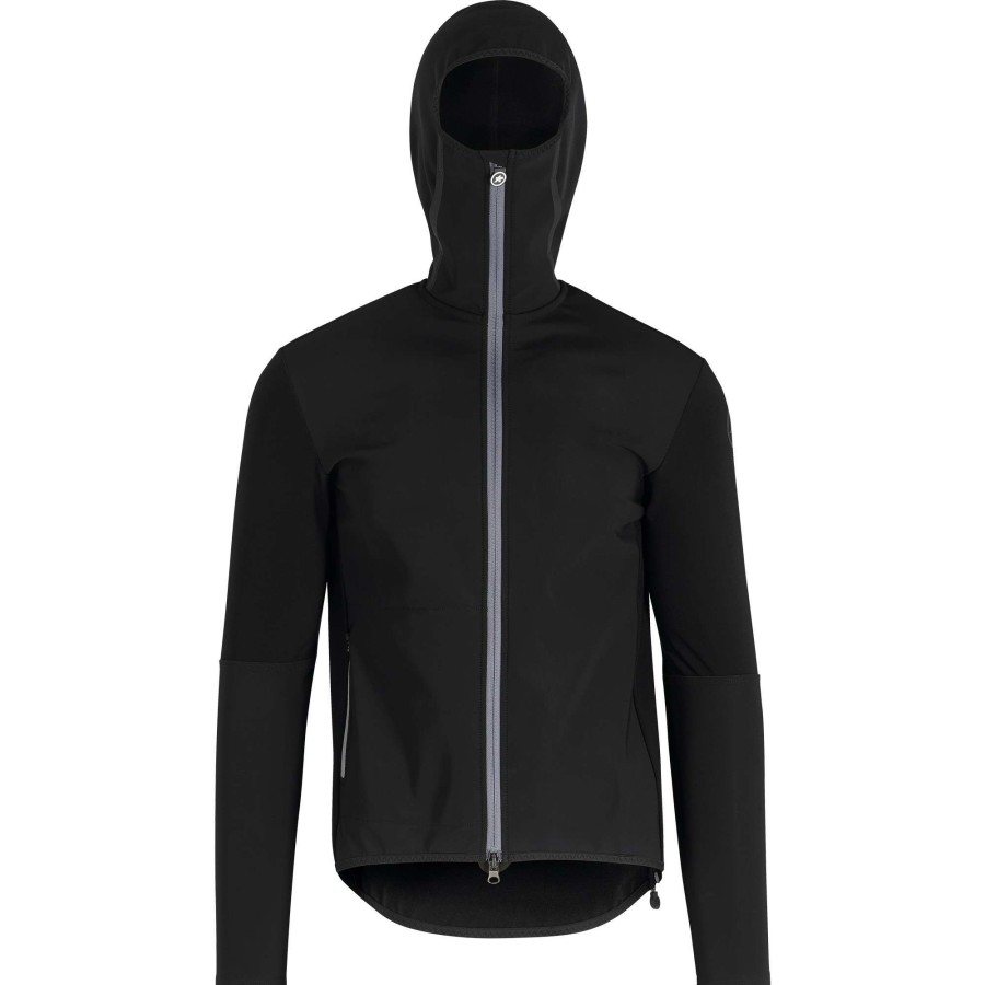 Clothing * | Assos Shop Trail Winter Softshell Jacket Black Series